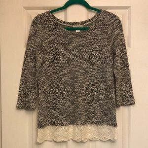 Ann Taylor Loft 3/4 sleeve sweater size small